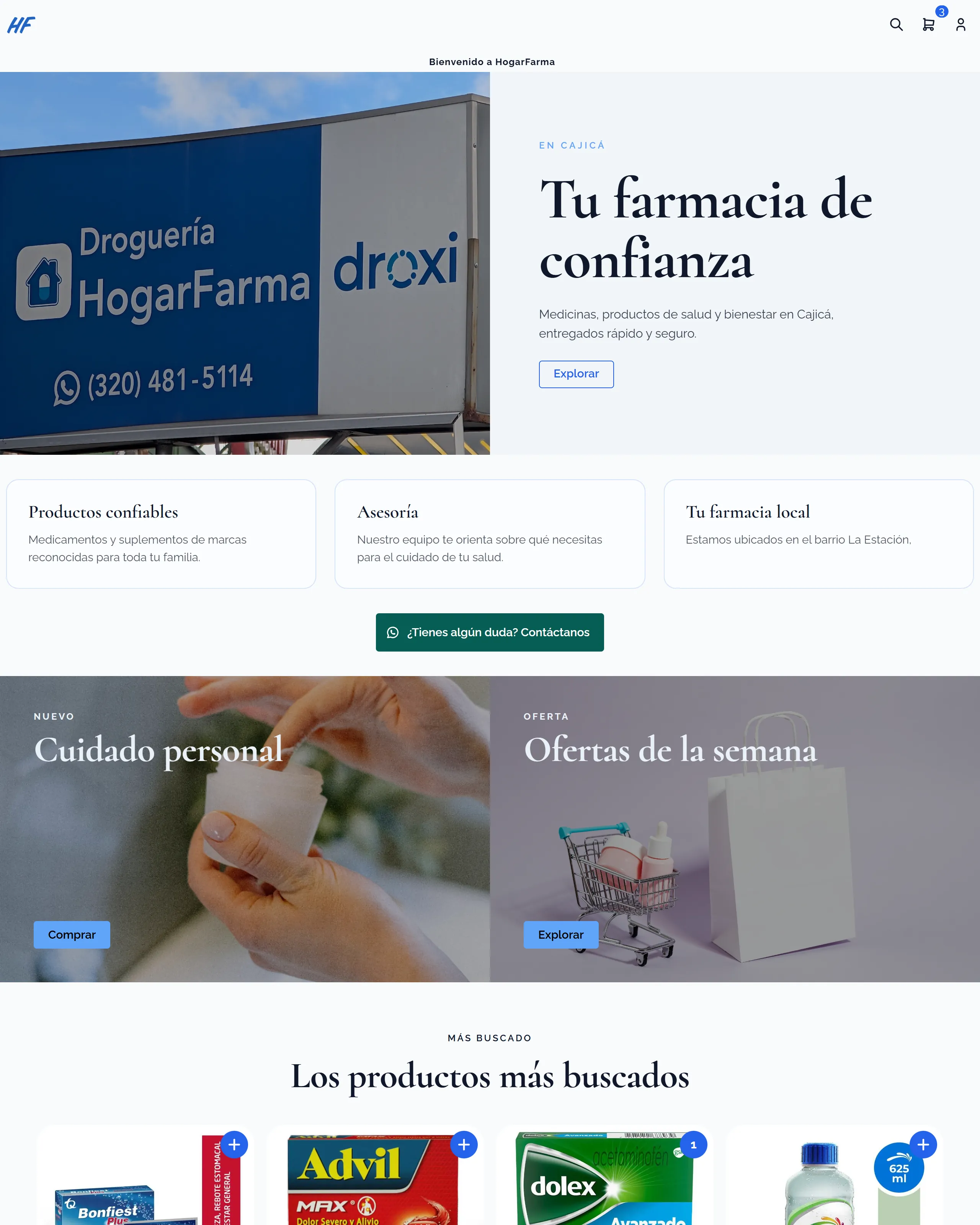 Tienda Hogarfarma hecha en Vimma