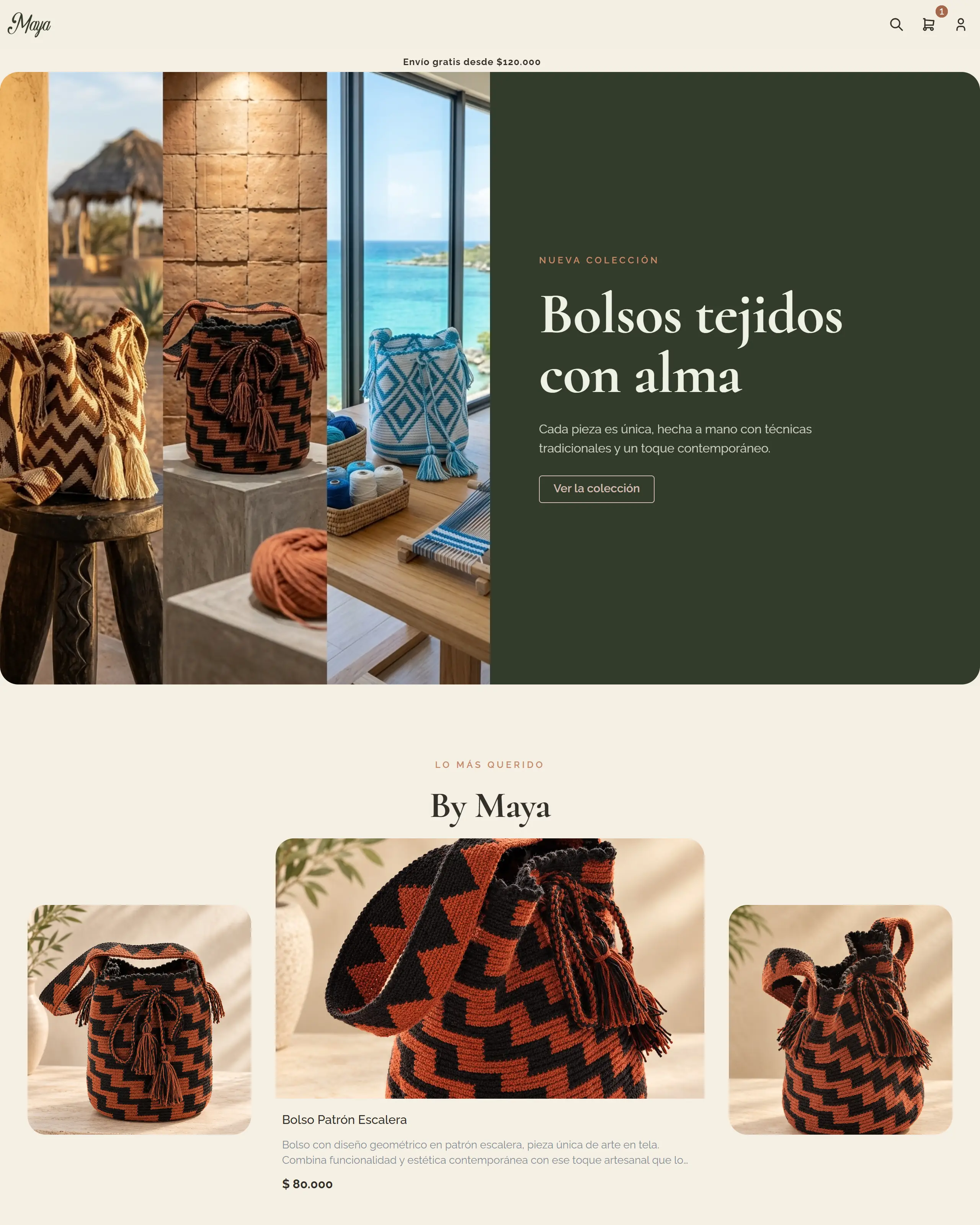 Tienda Maya hecha en Vimma